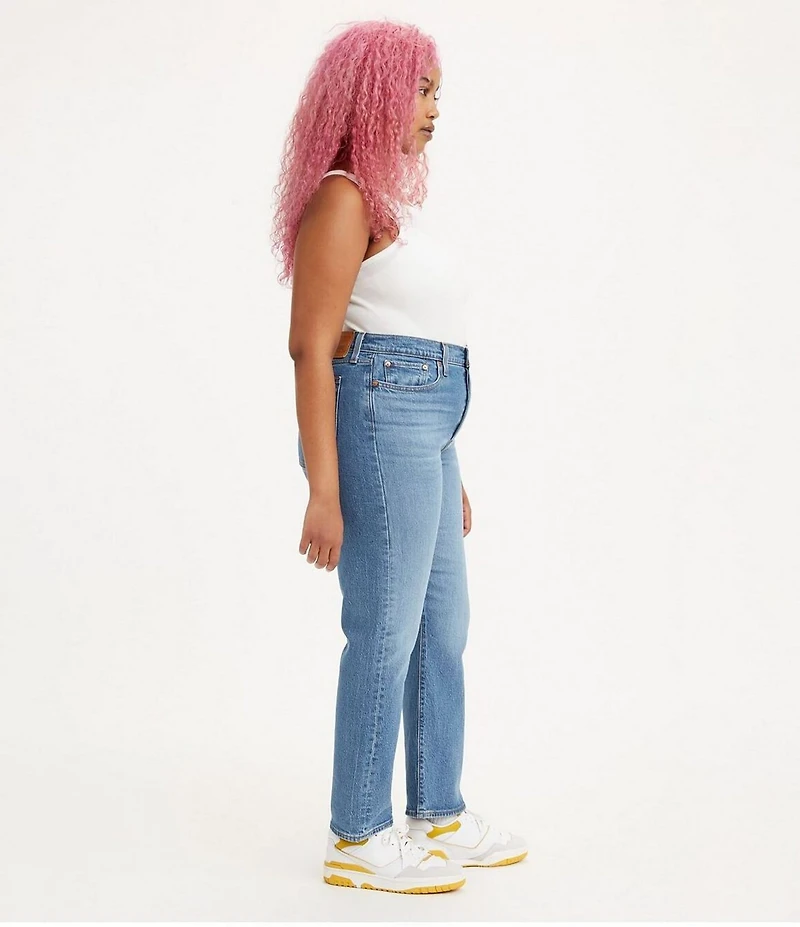 Levi's® Wedgie Stretch Denim Mid Rise Straight Leg Jeans