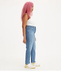 Levi's® Wedgie Stretch Denim Mid Rise Straight Leg Jeans