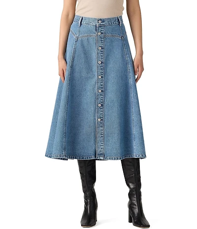 Levi's® Yoked Denim Western Skirt