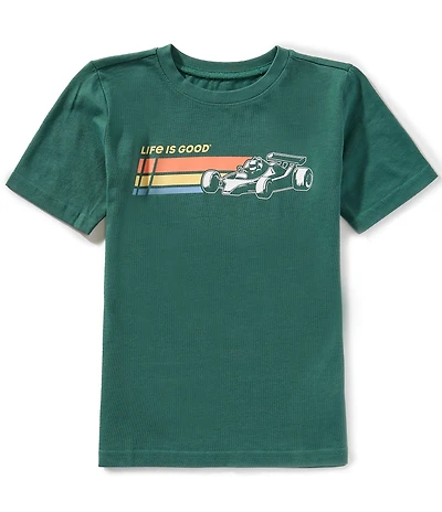 Life is Good Big Boys 8-20 Short Sleeve Racecar Graphic Crusher™ T-Shirt
