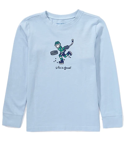 Life is Good Big Boys Long Sleeve Jake Slap Shot T-Shirt