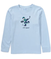Life is Good Big Boys Long Sleeve Jake Slap Shot T-Shirt