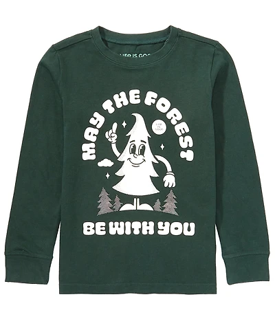 Life is Good Big Boys Long Sleeve May The Forest Be With You T-Shirt