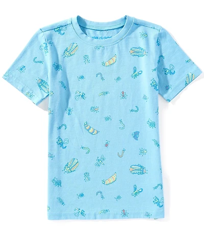 Life is Good Big Boys Short-Sleeve Doodle Bug Pattern T-Shirt