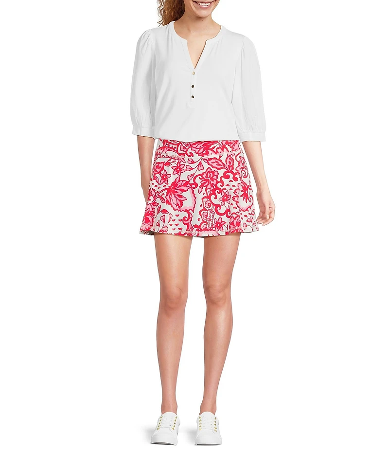 Lilly Pulitzer Aila UPF 50+Spicy Socialite Print Active Skort