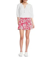 Lilly Pulitzer Aila UPF 50+Spicy Socialite Print Active Skort