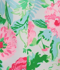 Lilly Pulitzer Amryn Poppy Party Print V-Neck Long Sleeve Blazer