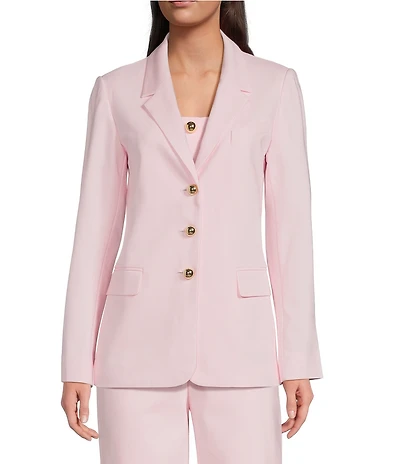 Lilly Pulitzer Amryn Stretch Double Cloth Notch Lapel Long Sleeve Blazer