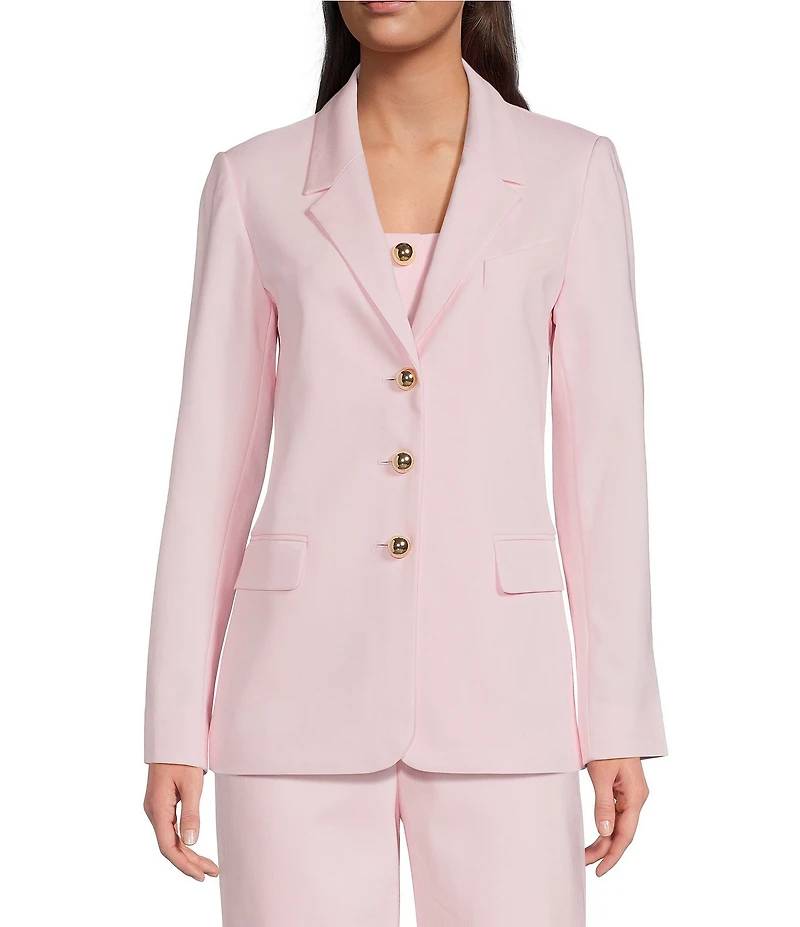 Lilly Pulitzer Amryn Stretch Double Cloth Notch Lapel Long Sleeve Blazer
