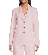 Lilly Pulitzer Amryn Stretch Double Cloth Notch Lapel Long Sleeve Blazer