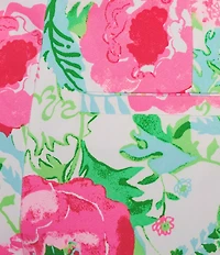 Lilly Pulitzer Ana Poppy Party Print High-Rise Straight Leg Ankle Pants