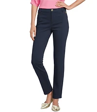 Lilly Pulitzer Ana Stretch Double Cloth High-Rise Straight Leg Ankle Jeans