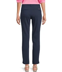 Lilly Pulitzer Ana Stretch Double Cloth High-Rise Straight Leg Ankle Jeans