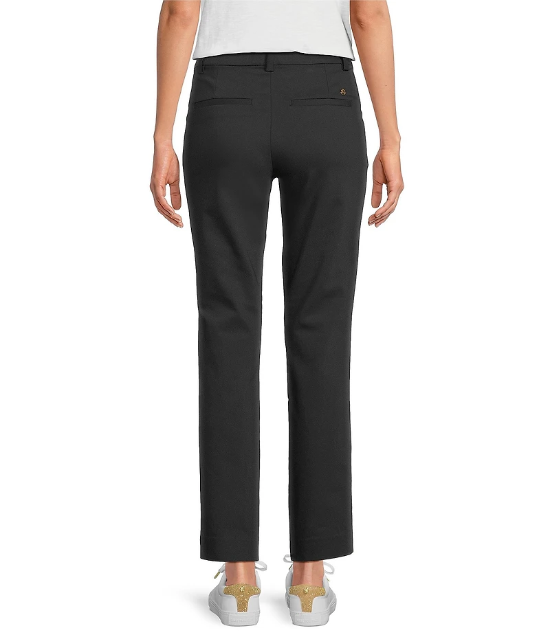Lilly Pulitzer Ana Stretch Double Cloth High Rise Straight Leg Ankle Pants