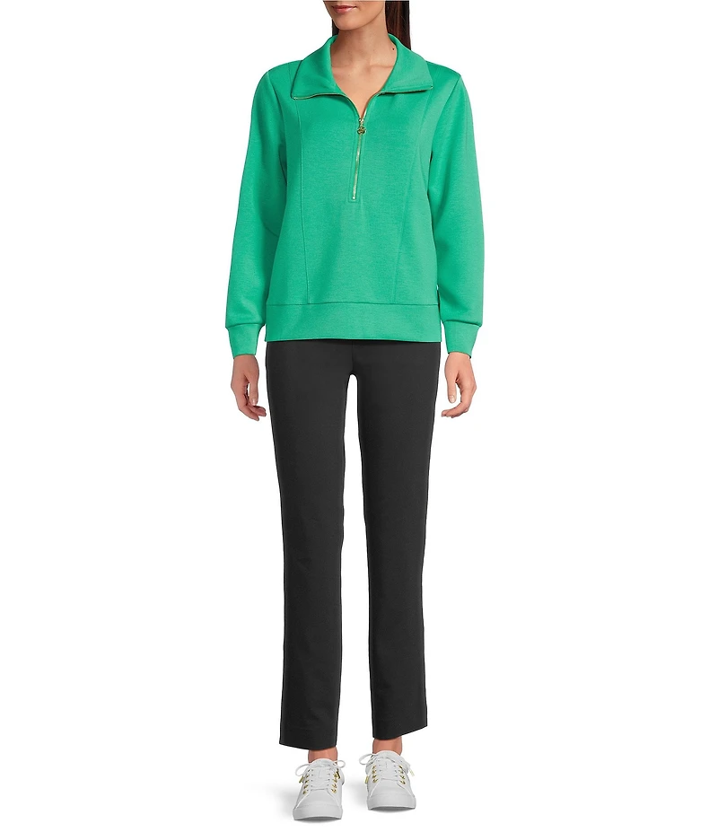 Lilly Pulitzer Ana Stretch Double Cloth High Rise Straight Leg Ankle Pants