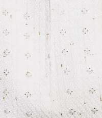 Lilly Pulitzer Anders Floral Peral Embellished Boucle Square Neck Bow Shoulder Romper