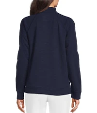 Lilly Pulitzer Ashlee Quarter Zip Mock Neck Long Sleeve Knit Sweater