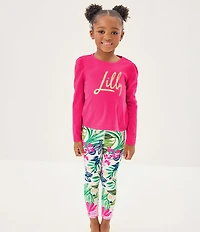 Lilly Pulitzer Big Girls Mini Jansen Long Sleeve Top