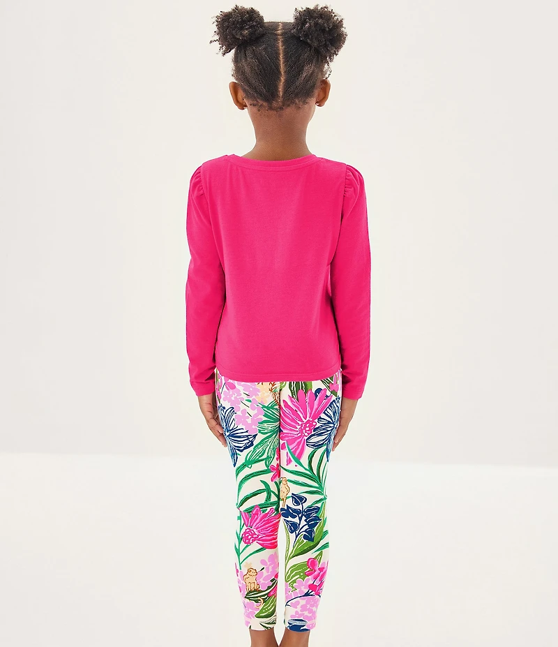 Lilly Pulitzer Big Girls Mini Jansen Long Sleeve Top