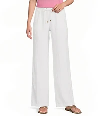 Lilly Pulitzer Brawley Linen Mid-Rise Wide Leg Pants