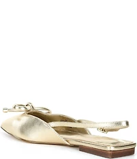 Lilly Pulitzer Brit Leather Bow Slingback Flats