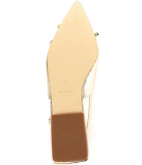 Lilly Pulitzer Brit Leather Bow Slingback Flats