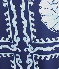 Lilly Pulitzer Casandra Shell Shine Print Sqaure Neck Sleeveless Maxi Dress