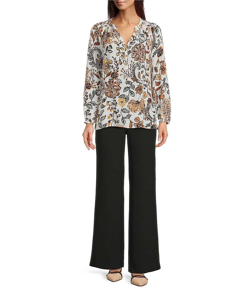 Lilly Pulitzer Celesta Islant Stretch Crepe High Rise Palazzo Pants