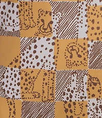Lilly Pulitzer ChillyLilly Kaden UPF 50+ Cheetah Check Print Crew Neck Short Sleeve Maxi Dress