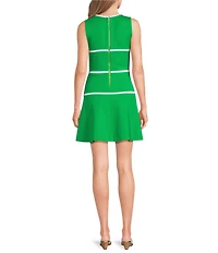 Lilly Pulitzer Clancie Resort Ponte Round Neck Sleeveless Fit-And-Flare Dress
