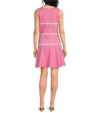 Lilly Pulitzer Clancie Resort Ponte Round Neck Sleeveless Fit-And-Flare Dress