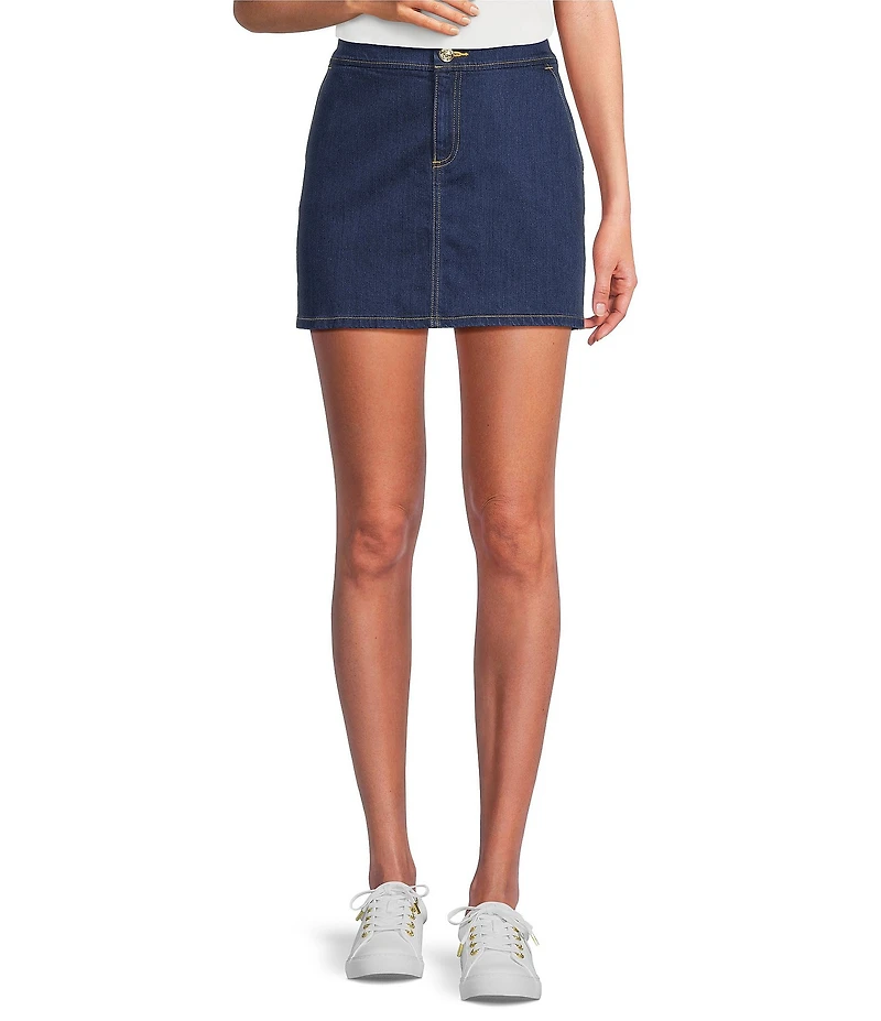 Lilly Pulitzer Collette Stretch Denim Mid Rise Mini Skirt