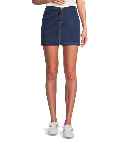 Lilly Pulitzer Collette Stretch Denim Mid Rise Mini Skirt