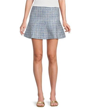 Lilly Pulitzer Coordinating Cammi Boucle High-Rise Full Mini Skirt