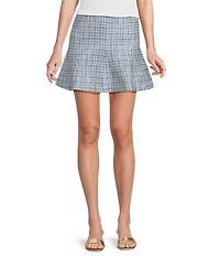 Lilly Pulitzer Coordinating Cammi Boucle High-Rise Full Mini Skirt