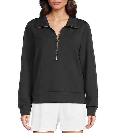 Lilly Pulitzer Eleni UPF 50+ Luxe Terry Half-Zip Long Sleeve Pullover