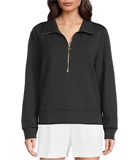 Lilly Pulitzer Eleni UPF 50+ Luxe Terry Half-Zip Long Sleeve Pullover