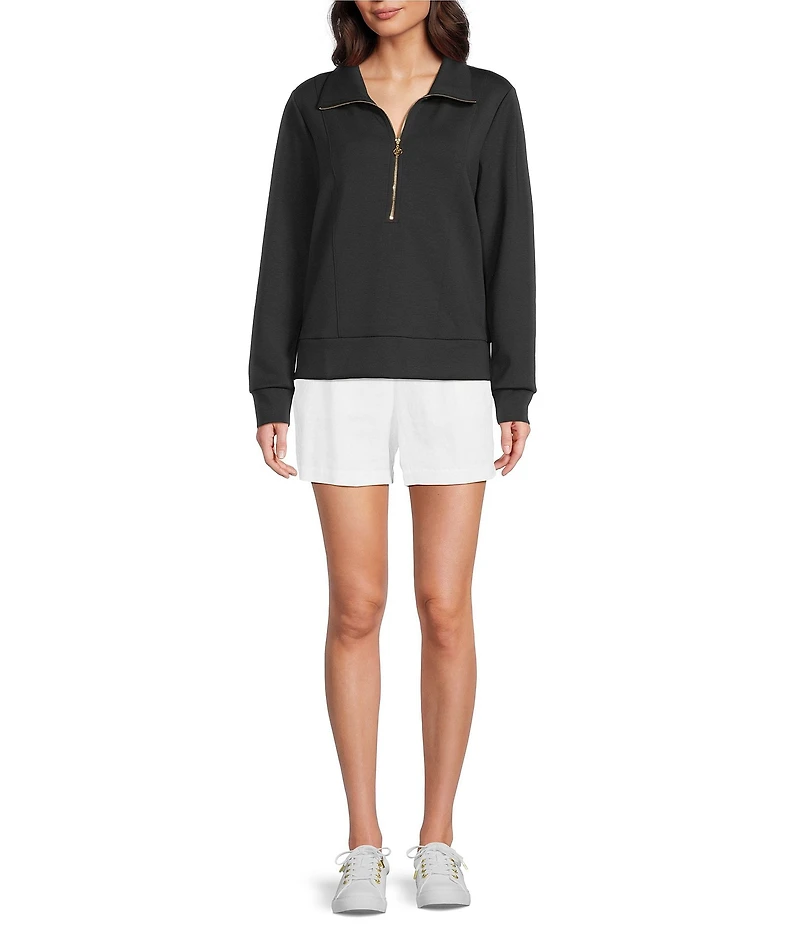 Lilly Pulitzer Eleni UPF 50+ Luxe Terry Half-Zip Long Sleeve Pullover