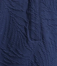 Lilly Pulitzer Elsey Leafy Pucker Jacquard Ruffle Collar Sleeveless Shift Dress