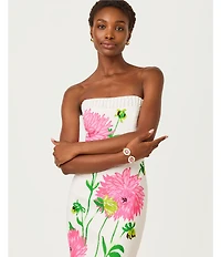 Lilly Pulitzer Elyse Floral Jacqaurd Strapless Maxi Dress