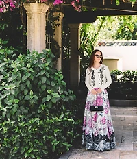 Lilly Pulitzer Emmarose Cashmere Knit Floral Embroidered Round Neck Long Sleeve Cardigan Tank Set