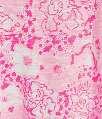 Lilly Pulitzer Etta Burst Of Joy Floral Print Crew Neck Short Sleeve Tee