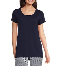 Lilly Pulitzer Etta Knit Scoop Neck Short Sleeve Tee Shirt