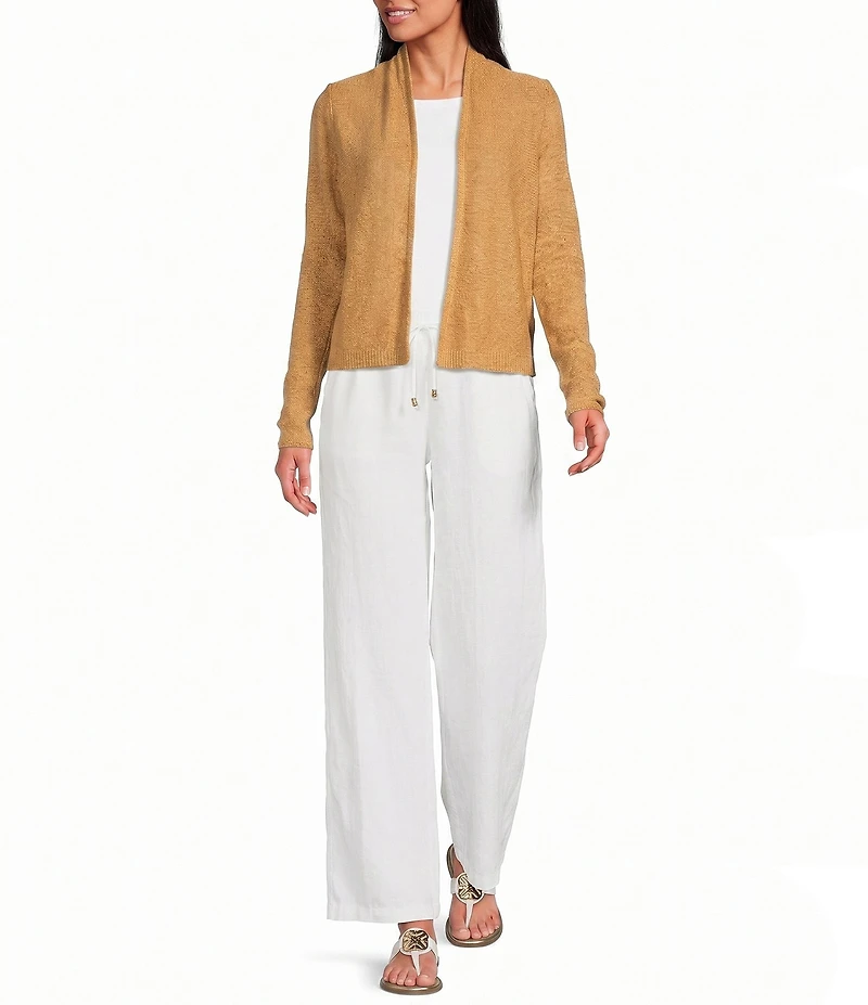 Lilly Pulitzer Faretta Open-Front Long Sleeve Cropped Cardigan