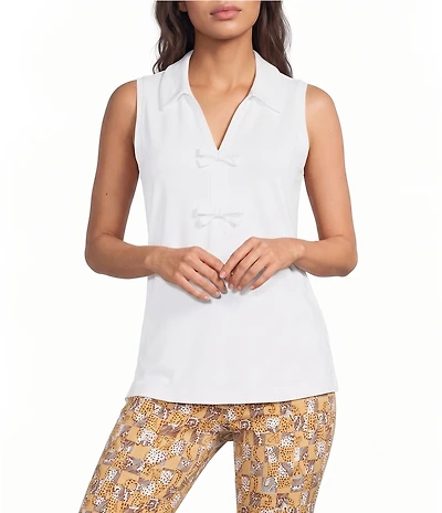 Lilly Pulitzer Frida UPF 50+ Luxletic Sleeveless Bow Polo