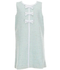 Lilly Pulitzer Girls Aria Sleeveless Bow Mini Shift Dress
