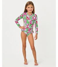 Lilly Pulitzer Girls Denning Rashguard One-Piece Swimsuit