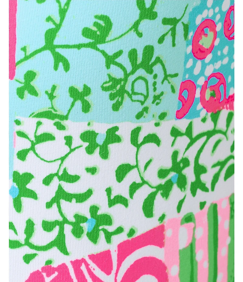 Lilly Pulitzer Girls Denning Rashguard UPF 50+ One Piece Swimsuit