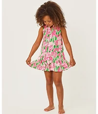 Lilly Pulitzer Little/Big Girls Mini Riegan Floral Cotton Collared Dress