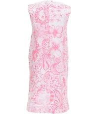 Lilly Pulitzer Girls Mini Wister Floral Sleeveless Lace Trim Dress